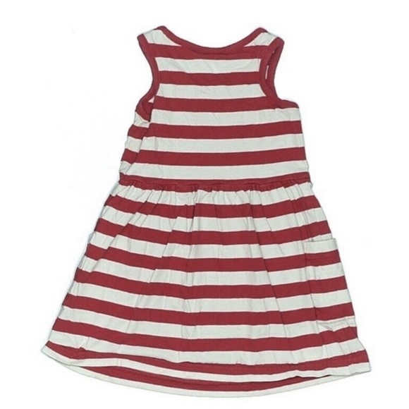 Bundle Hanna Andersson Twirl Tank Striped Dresses Size 6-7 red white blue summer - Picture 3 of 9